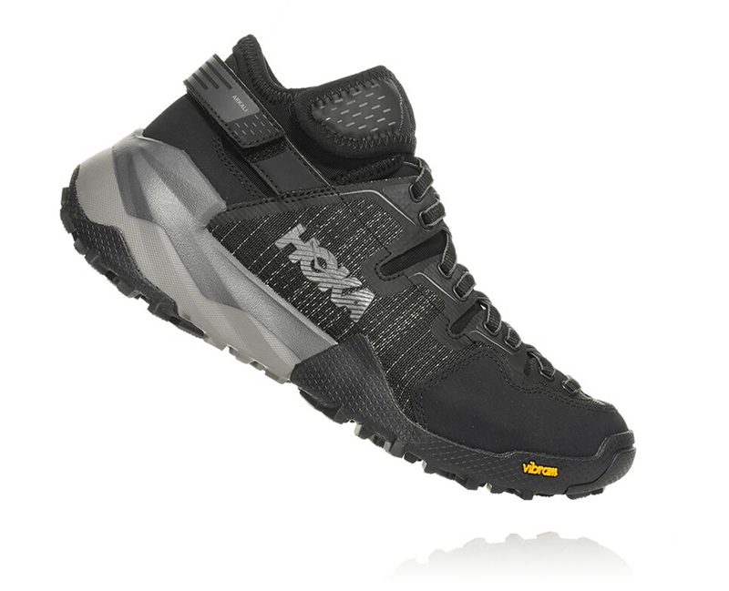 Black Hoka Arkali Men's Hiking Shoes | 30287-PYMK