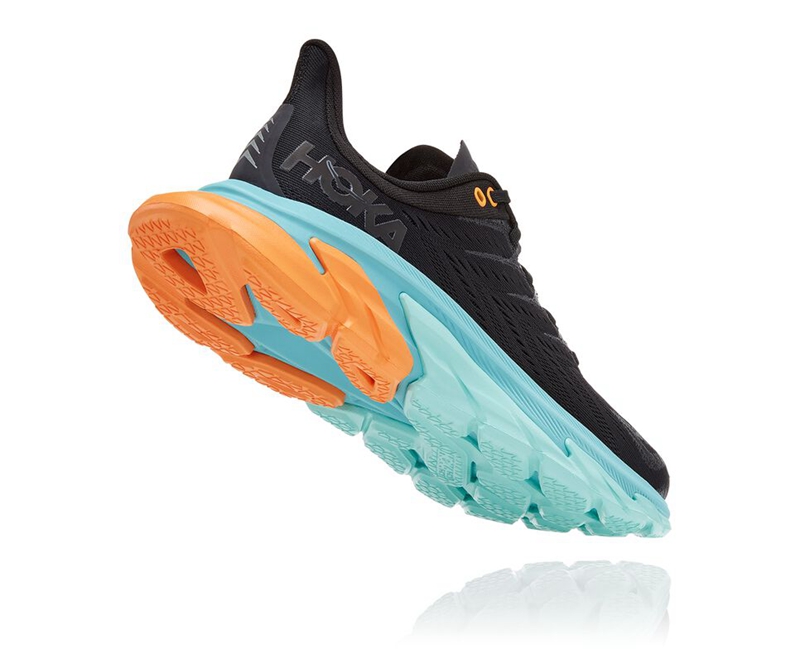 Black Hoka Clifton Edge Men's Road Running Shoes | 06812-DRLK