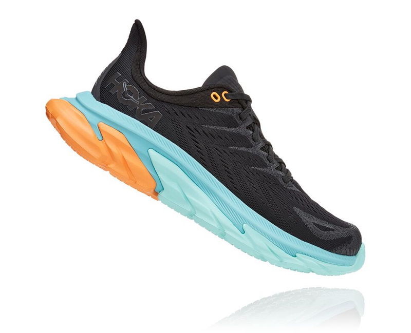 Black Hoka Clifton Edge Men's Road Running Shoes | 06812-DRLK