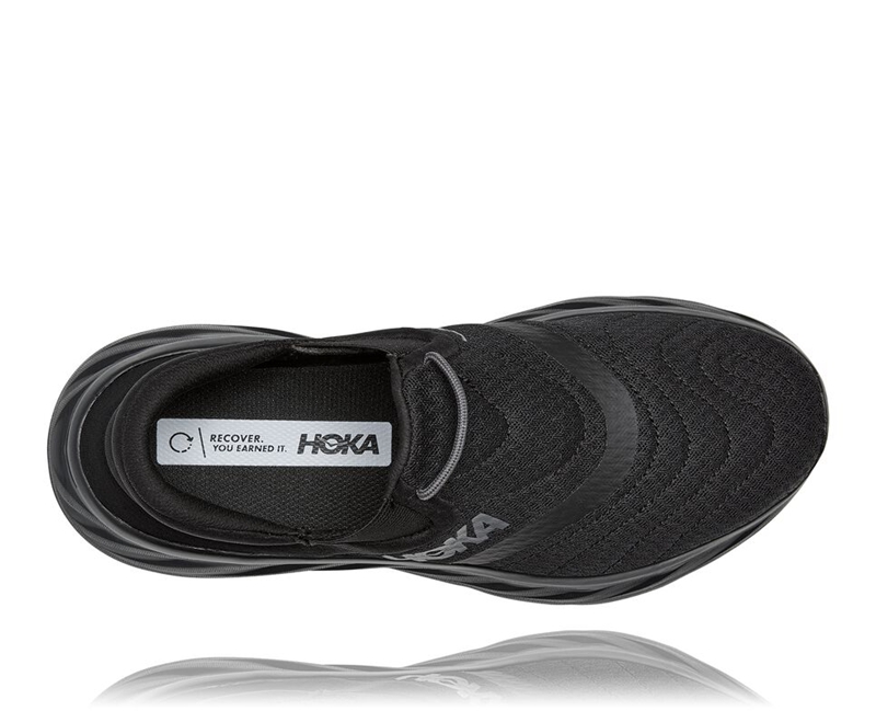 Black Hoka Ora Recovery Shoe 2 Men's Sandals | 03562-OAES