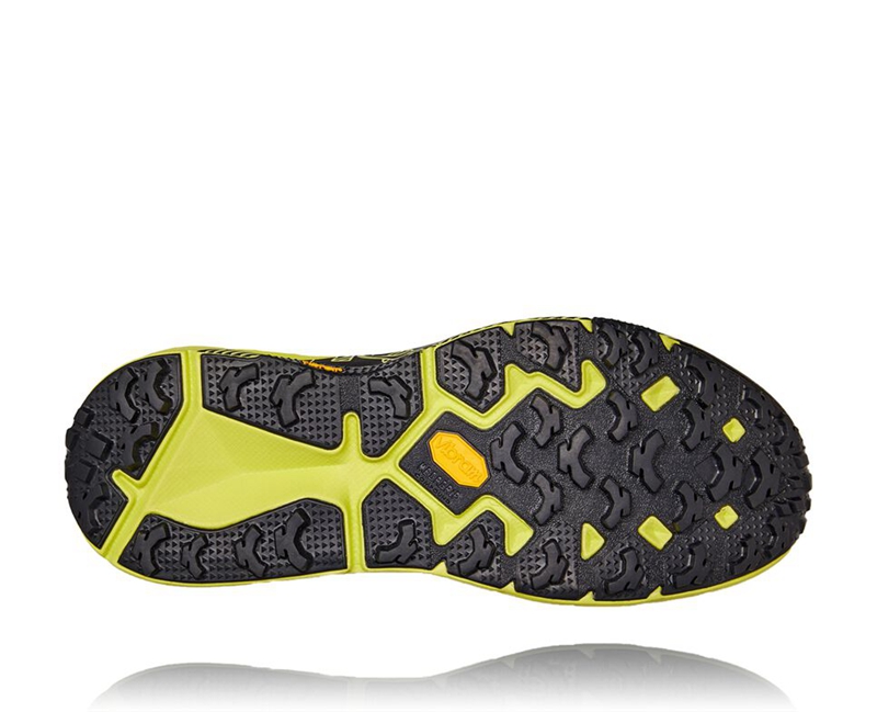 Black / Yellow Hoka Evo Speedgoat Men's Trail Running Shoes | 68041-IOLF
