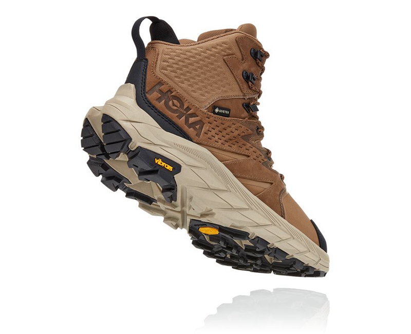 Brown Hoka Anacapa Mid GORE-TEX Men's Hiking Boots | 74602-WCDQ