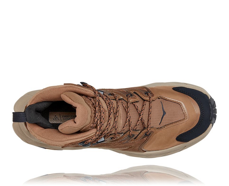Brown Hoka Anacapa Mid GORE-TEX Women's Hiking Boots | 81437-CHJT