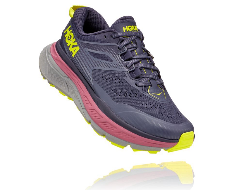 Grey Hoka Stinson Atr 6 Women\'s Trail Running Shoes | 01623-EQLO