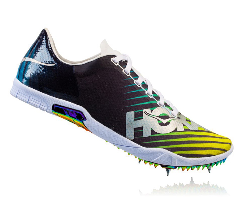 Multicolor Hoka Speed Evo R Men's Spikes Shoes | 70289-BGHW
