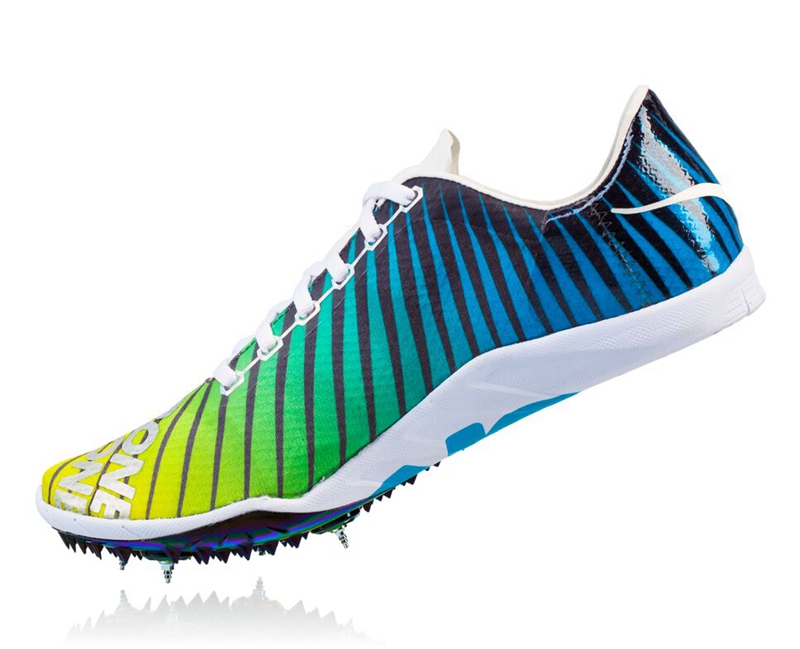 Multicolor Hoka Speed Evo R Men's Spikes Shoes | 70289-BGHW