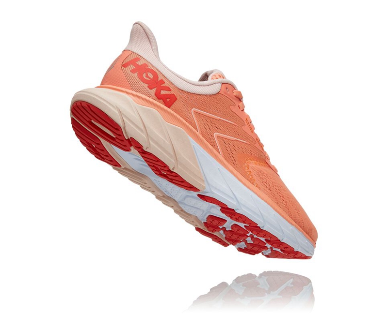 Orange Hoka Arahi 5 Women's Road Running Shoes | 93750-FSKI
