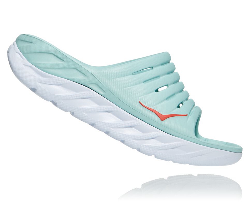 Turquoise Hoka ORA Recovery Women's Slides | 91862-HRUD